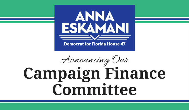 Anna V. Eskamani Announces Campaign Finance Committee