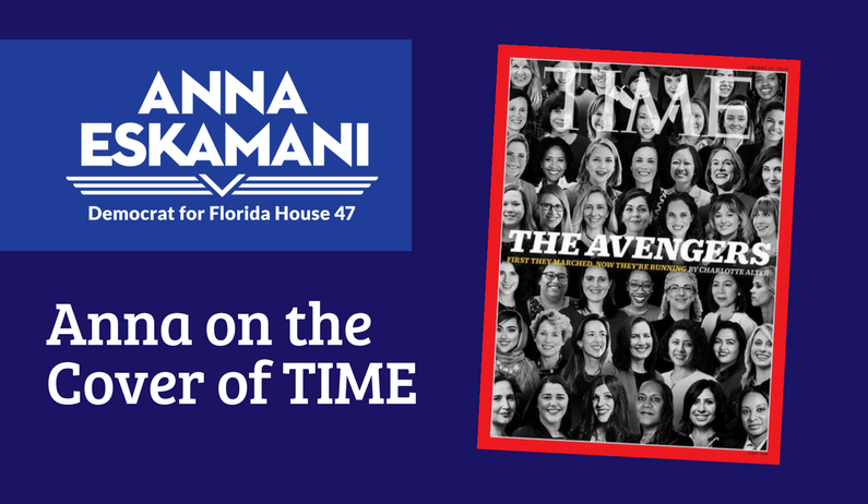 Anna V. Eskamani appears on the cover of TIME magazine