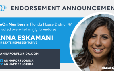 MoveOn members endorse Anna Eskamani for Florida House District 47!