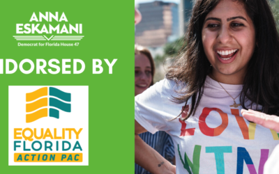 Representative Anna V. Eskamani Endorsed by Equality Florida for Her 2020 Campaign