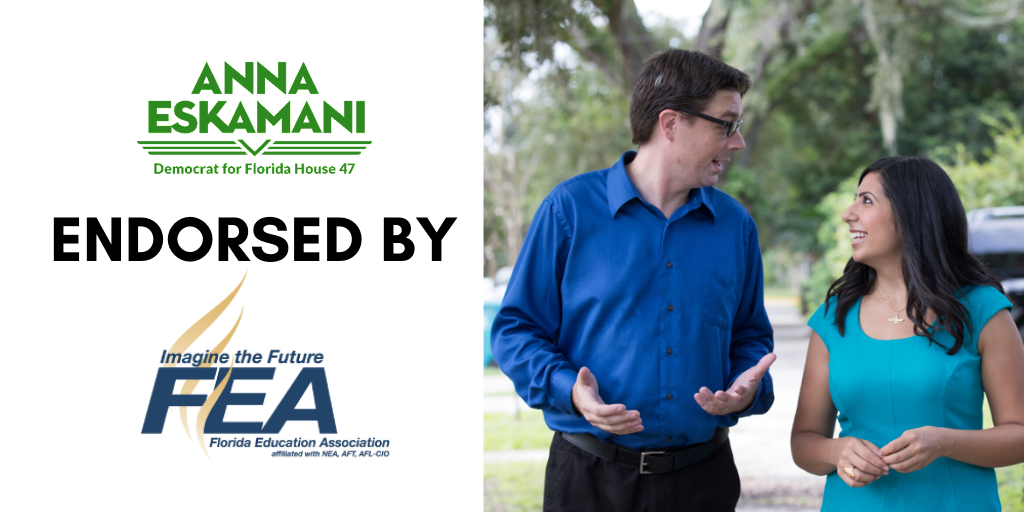 Representative Eskamani Earns Early Endorsement from the Florida Education Association