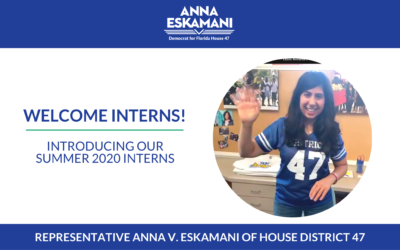 Representative Anna V. Eskamani Announces Summer 2020 Campaign Interns