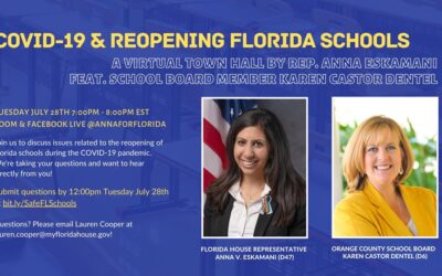 Representative Anna V. Eskamani To Host Two Virtual Community Events Tonight