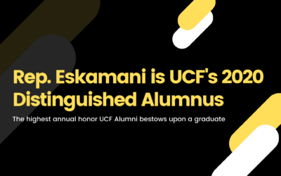 Rep. Eskamani is UCF’s 2020 Distinguished Alumnus