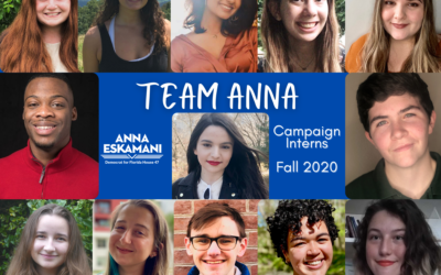 Representative Anna V. Eskamani Announces Fall 2020 Campaign Interns