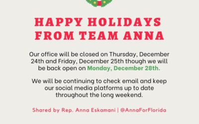 Happy Holidays from Team Anna!