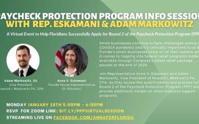 Representative Eskamani to Host Virtual Workshop on PPP For Small Businesses