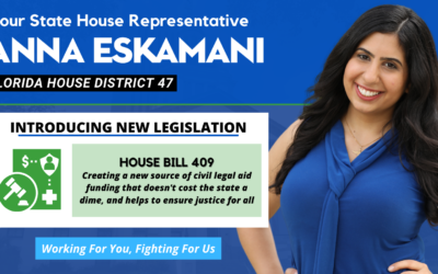 Representative Anna V. Eskamani Files Legislation to Create Source of Private Funding for Civil Legal Aid