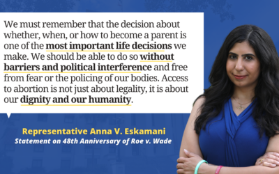 Representative Eskamani Issues Statement to Mark Anniversary of Roe v. Wade