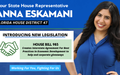 Representative Anna V. Eskamani Files Interstate Agreement For Best Practices In Economic Development