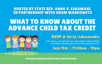 Rep. Anna V. Eskamani Hosts Virtual Forum on Advance Child Tax Credit