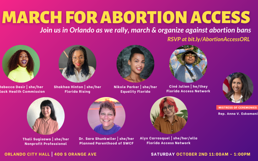 Orlando to Host Major Rally & March To Stop Abortion Bans