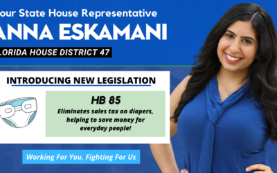 Leader Book, Rep. Eskamani Sponsor Legislation  to Exempt Diapers from Sales Tax