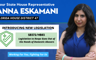 Senator Lori Berman & Representative Anna V. Eskamani Re-File Legislation to Keeps Guns Out of the Hands of Domestic Abusers