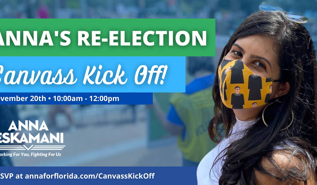 Rep. Eskamani Hosts 2022 Re-Election Campaign Kick Off Canvass