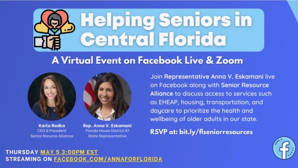 Representative Anna V. Eskamani Hosts Virtual Discussion With Senior ...