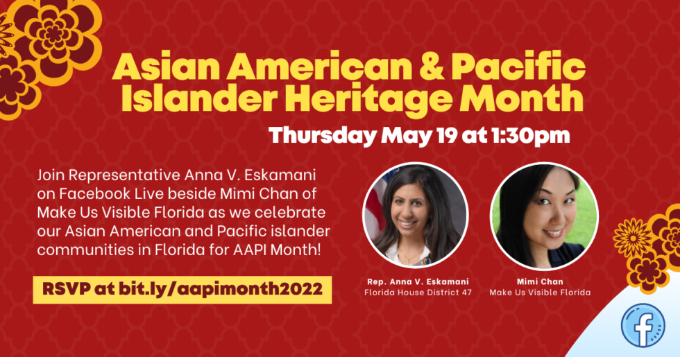 Representative Anna V Eskamani Hosts Virtual Asian American And 