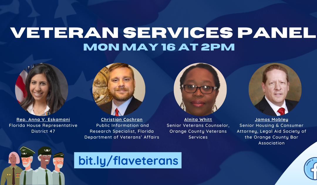 Representative Anna V. Eskamani Hosts Virtual Program on Veterans’ Services in Recognition of Memorial Day