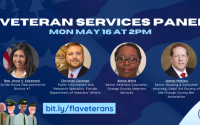 Representative Anna V. Eskamani Hosts Virtual Program on Veterans’ Services in Recognition of Memorial Day