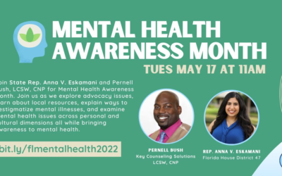 Representative Anna V. Eskamani Hosts Virtual Discussion in Honor of Mental Health Awareness Month