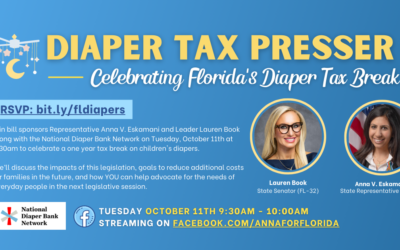 Representative Anna V. Eskamani & Leader Lauren Book Host Virtual Press Conference Celebrating a One Year Tax Break on Children’s Diapers