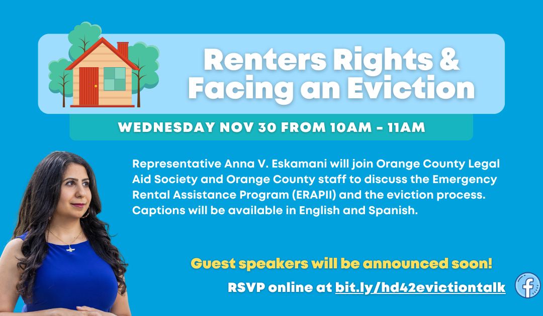 ICYMI: Rep. Eskamani Hosts Conversation w/LegalAid on Eviction and Renters Rights