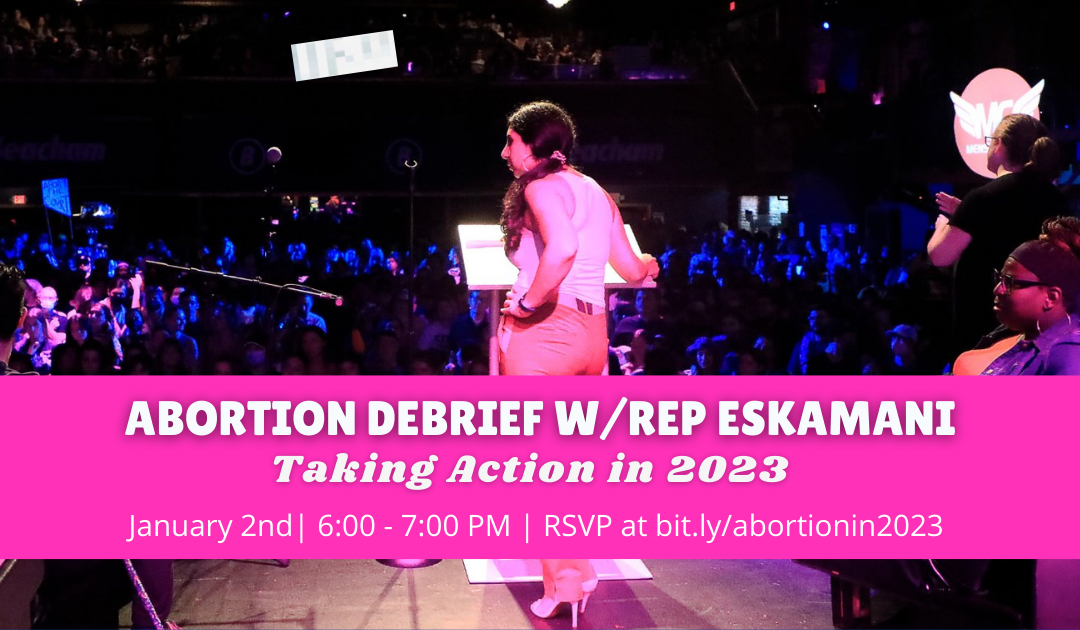 Representative Anna V. Eskamani Launches New Year with Virtual Debrief on Abortion Access in Florida