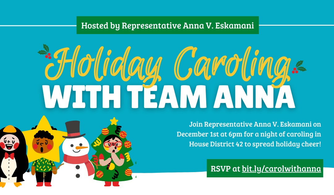 Representative Anna V. Eskamani to Host 4th Annual Caroling in HD42