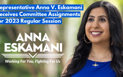 Representative Anna V. Eskamani Receives Committee Assignments for 2023 Regular Session