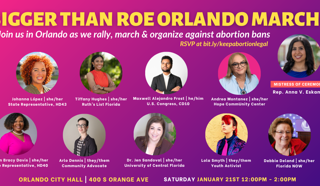 Representative Anna V. Eskamani Hosts Orlando Rally  50 Years Since Roe v Wade Decision