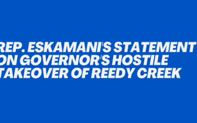 Rep. Eskamani’s Statement on Governor’s Hostile Takeover of Reedy Creek