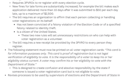 SB7050: Sweeping changes to Fl Elections & Voter Registration