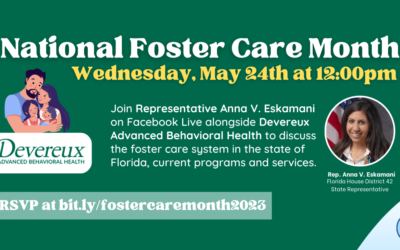 Representative Anna V. Eskamani Recognizes National Foster Care Month with Devereux Advanced Behavioral Health