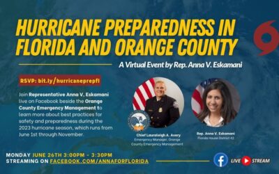 Representative Anna V. Eskamani Hosts Virtual Hurricane Preparedness Discussion Focused on Orange County