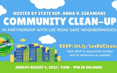 Representative Anna V. Eskamani to Host Community Cleanup in Orlando