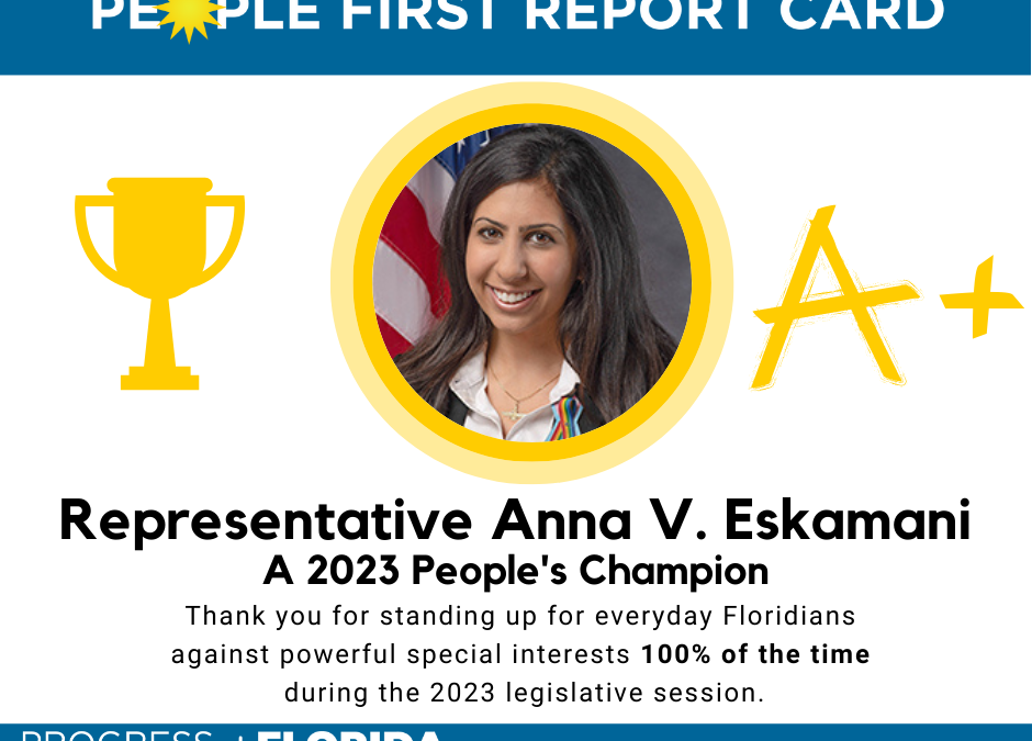 Rep. Eskamani Named People’s Champion