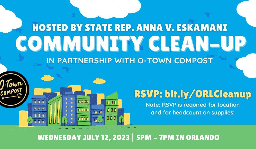 Representative Anna V. Eskamani to Host Community Cleanup in South Orlando