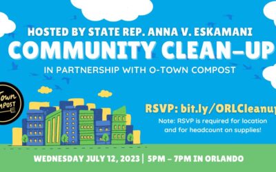 Representative Anna V. Eskamani to Host Community Cleanup in South Orlando