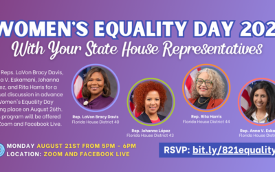 State Lawmakers Host Virtual Town Hall Honoring Women’s Equality Day