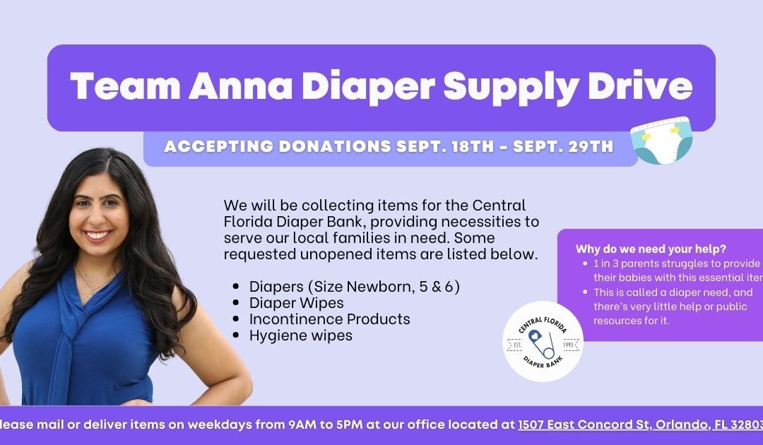 Representative Eskamani To Host Diaper Supply Drive