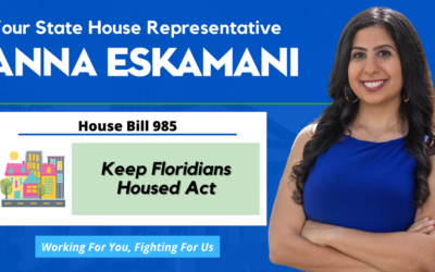 Representative Anna V. Eskamani and Senator Victor Torres re-file landmark legislation to protect renters, combat homelessness, and ensure housing security for Floridians