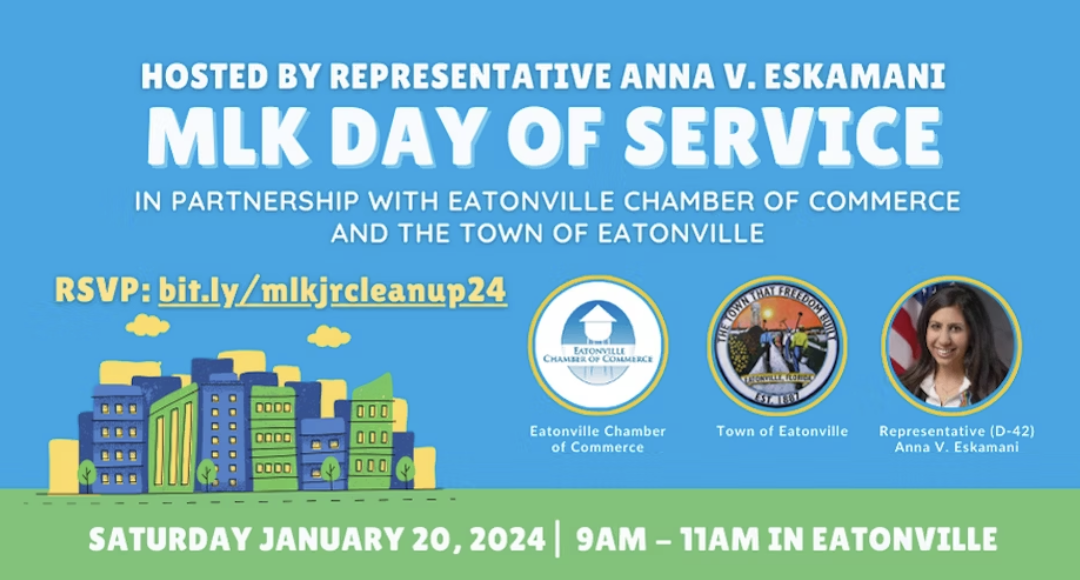 Representative Anna V. Eskamani to Host MLK Day of Service Community Cleanup in Eatonville