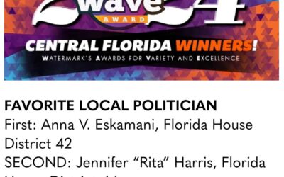 Rep. Eskamani Recognized As ‘Favorite Local Politician’ By Watermark Readers