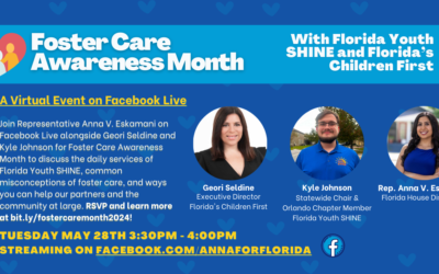 Representative Anna V. Eskamani is Hosting a Virtual Event for Foster Care Awareness Month