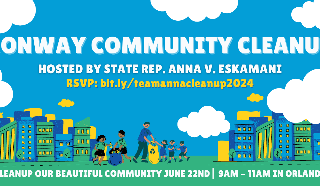 Representative Anna V. Eskamani to Host Conway Community Cleanup