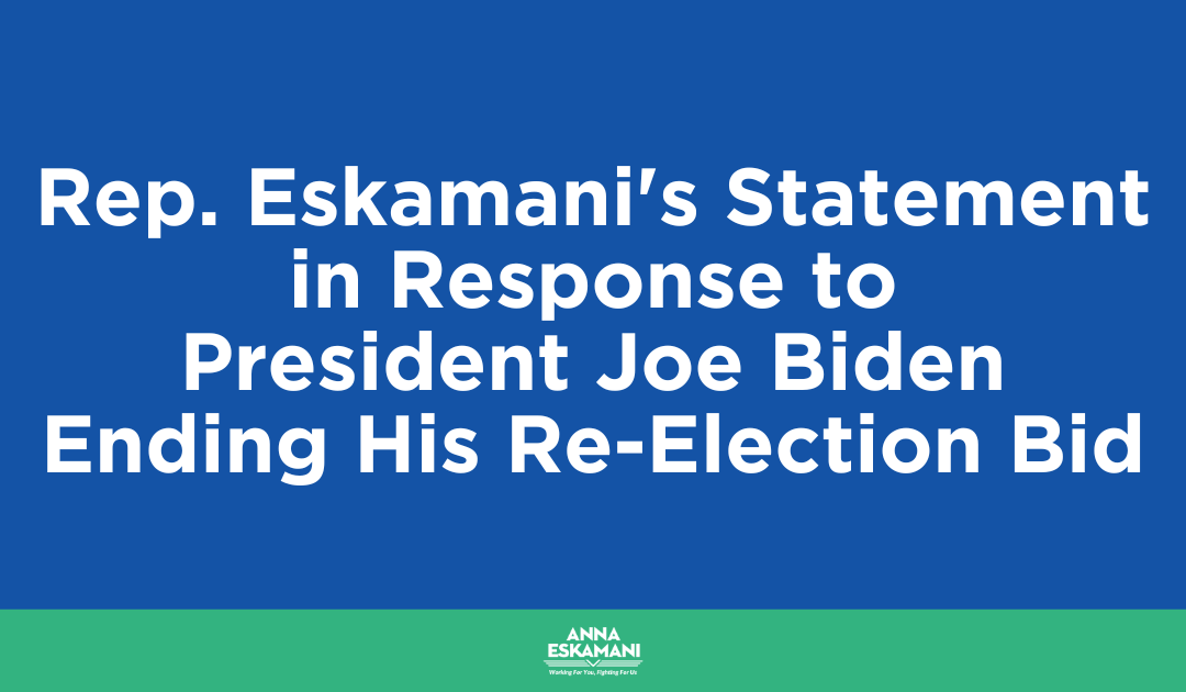 Rep. Eskamani’s Statement in Response to President Joe Biden Ending His Re-Election Bid