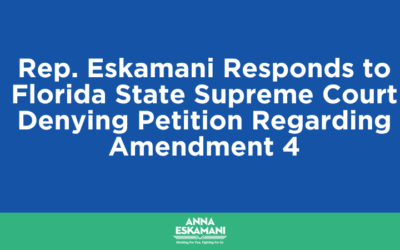 Rep. Eskamani Responds to Florida State Supreme Court Denying Petition Regarding Amendment 4