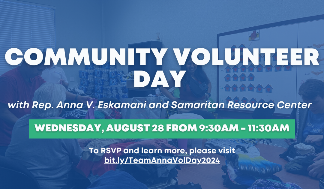 Join Representative Anna V. Eskamani and Samaritan Resource Center for A Community Volunteer Day