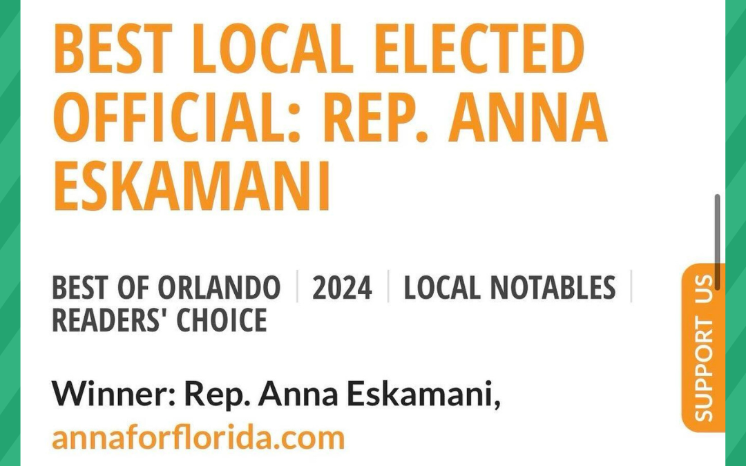 Rep. Eskamani Wins Best Of Orlando ✨