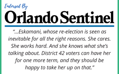 Rep. Eskamani Endorsed by the Orlando Sentinel